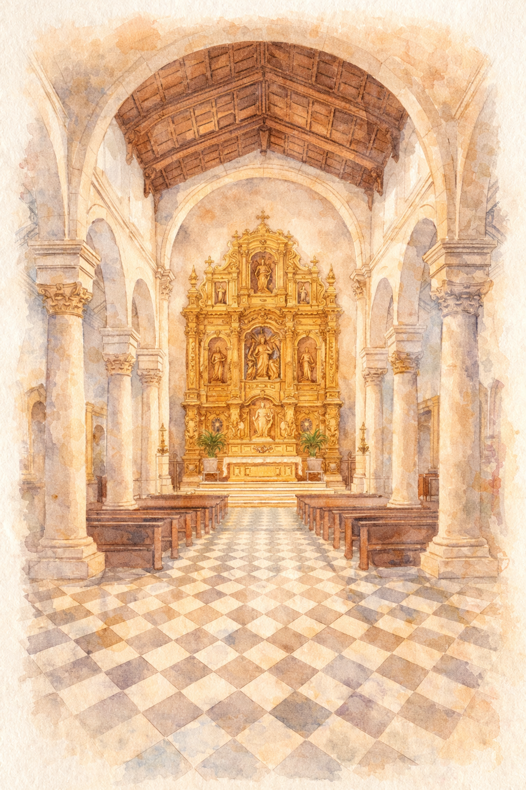Interior de la catedral